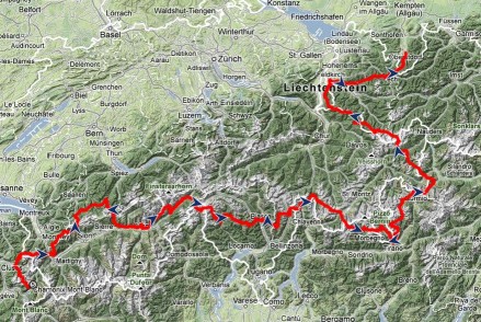 von Chamonix nach Oberstdorf